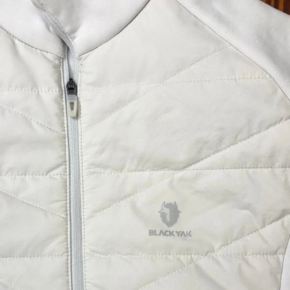 NWOT BLACKYAK Insulated Half Zip, White, Size XS